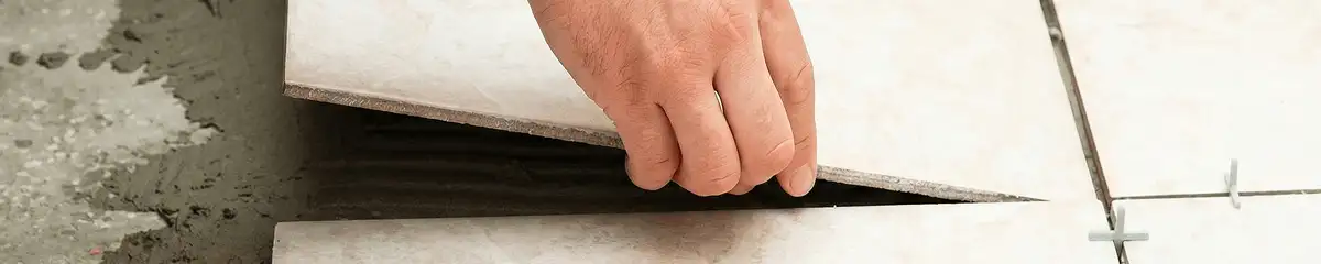 Professional installing ceramic tile floors in Fargo, ND