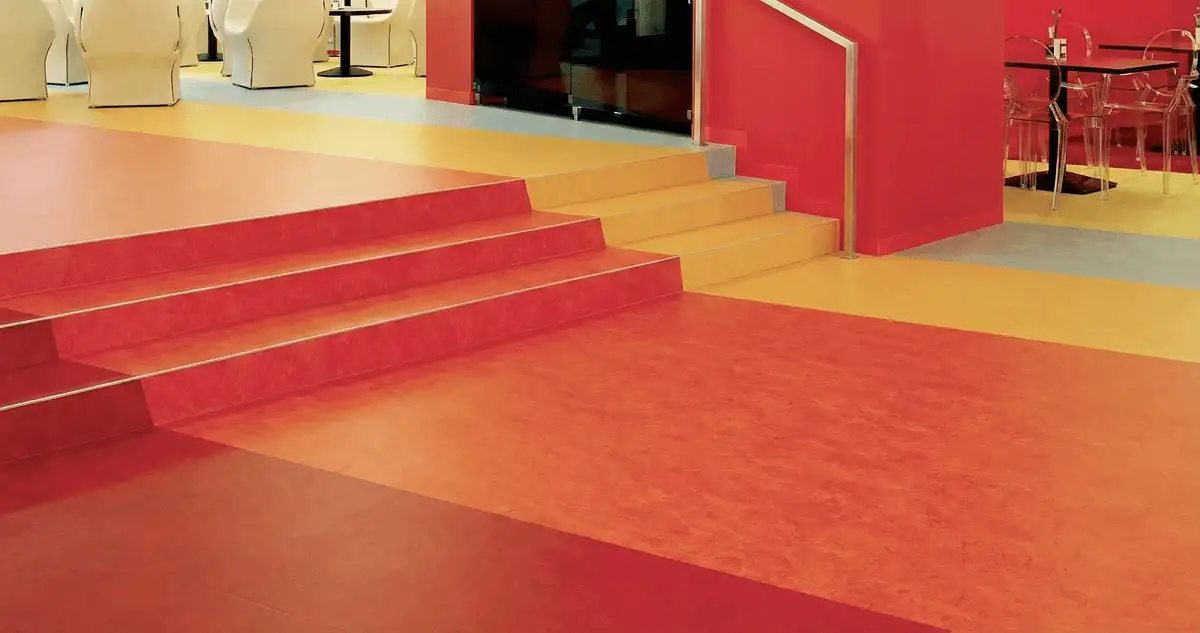 Snack bar with beautiful professionally installed linoleum flooring in Fargo, ND