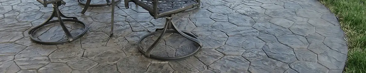 Garden relaxation area with professionally installed stone flooring in Fargo ND